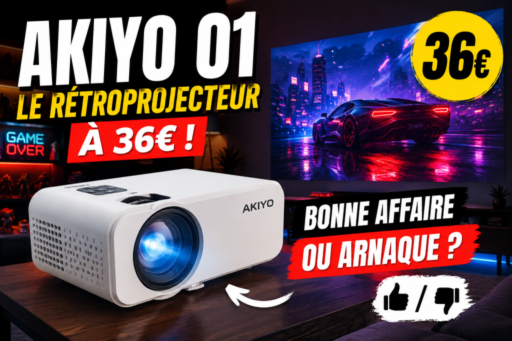 Avis AKIYO O1 : un rétroprojecteur à 36 €, bonne affaire ou gadget&nbsp;?