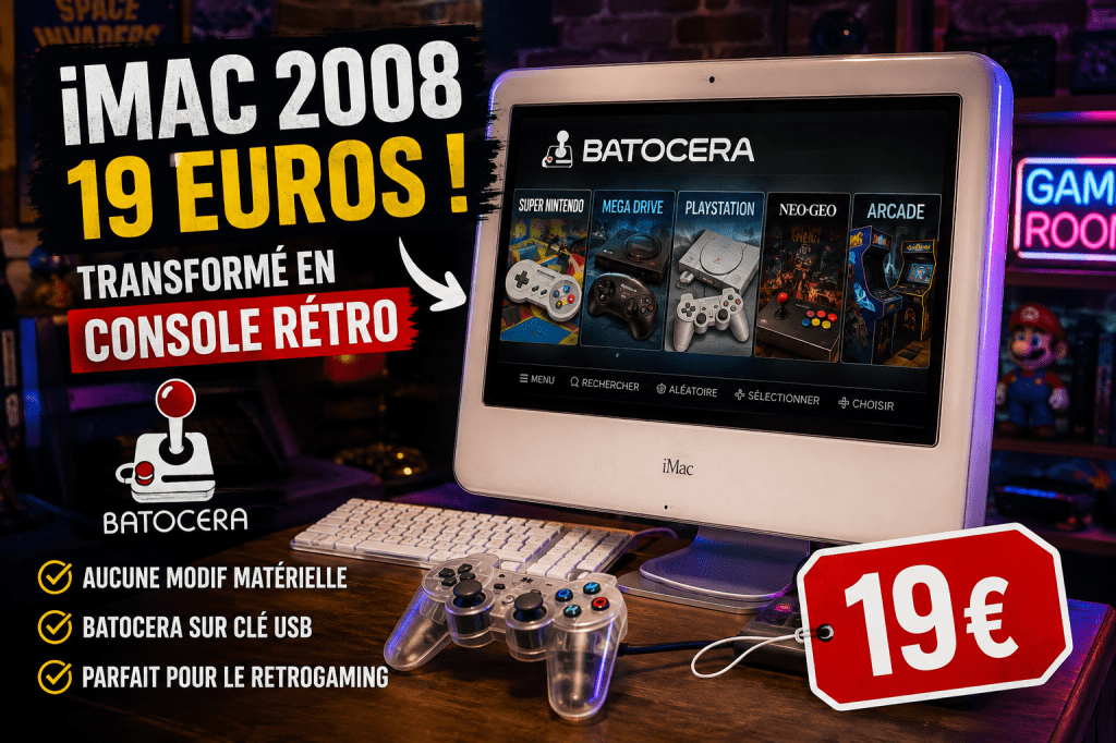 J’ai transformé un iMac à 19 € en console rétro avec Batocera !